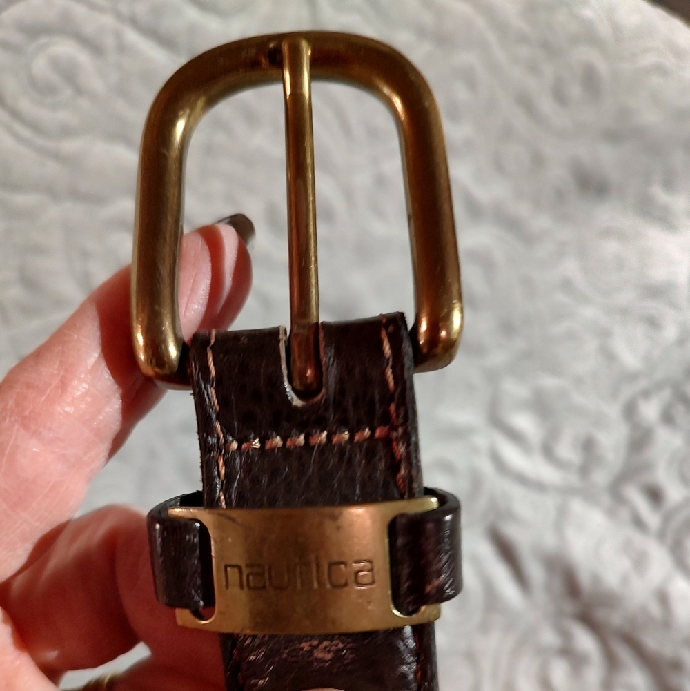 EUC Men's Nautica Leather Belt